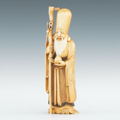 Carved Ivory Figure of Shou Lao 133c53