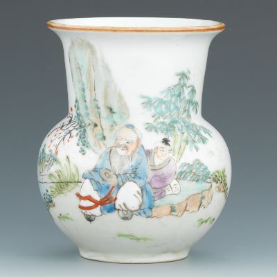 A Small Porcelain Vase with Figure 133c79