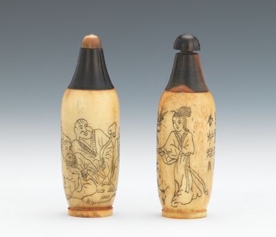Two Horn and Bone Snuff Bottles 133ca0