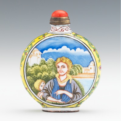 A Chinese Enamel Snuff Bottle with 133ca2