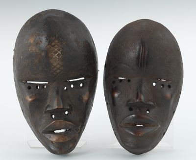 Two Dan Tribe Masks Ivory Coast 133cce