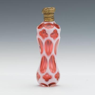 A Bohemian Glass Perfume Flask 133d19