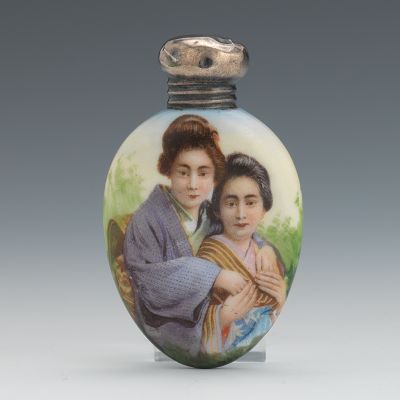 A Porcelain Perfume Flacon Delicate