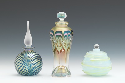 Three Contemporary Glass Perfume 133d35