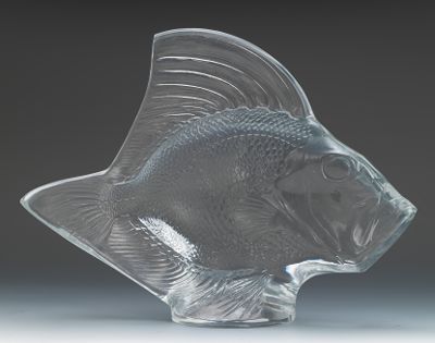 A Lalique Sculpture of a Fish ca.