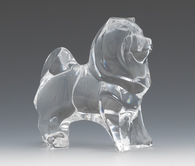 A Baccarat Chow Dog Clear crystal 133d49