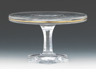 A Moser Crystal Splendid Centerpiece Cake 133d58