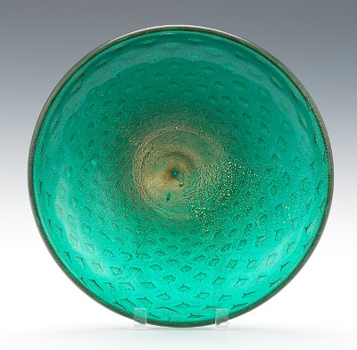 A Heavy Murano Glass Platter Simple 133d60