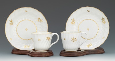 A Pair of British Porcelain Cups and