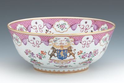 An Armorial Punch Bowl Porcelain 133d7c