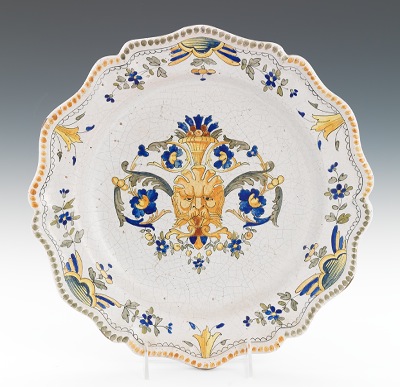 A Malicore Faience Charger With