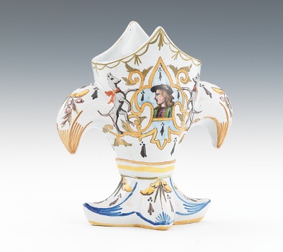 A French Faience Vase Jules Verlingue