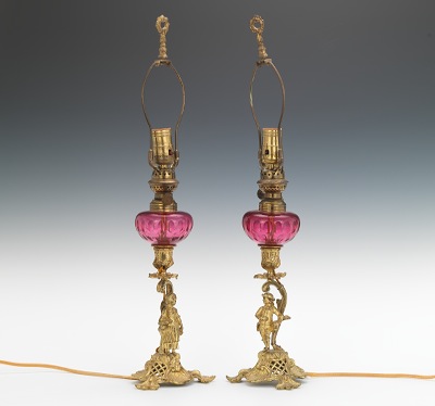 A Pair of Antique Gilt Metal and 133e23