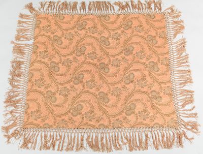 An Antique Silk Piano Scarf Dusty 133e30