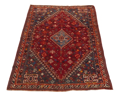 A Shiraz Rug Highly saturated colors 133e46