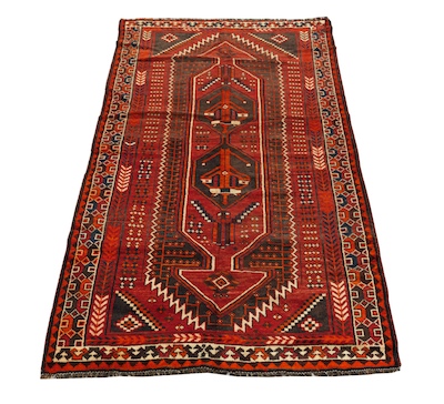 A Shiraz Rug Tight geometric patterns