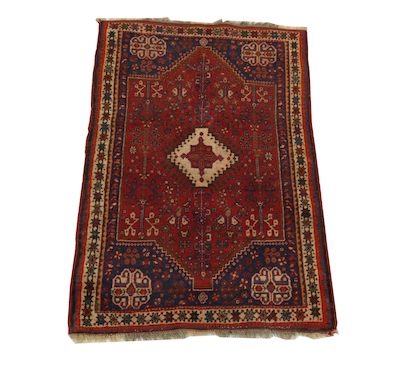 A Small Oriental Rug With a single