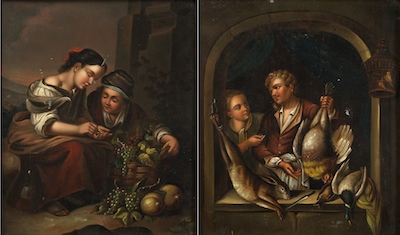 A Pair of Paintings on Tin After 133e68