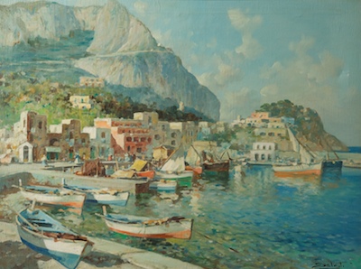 Giuseppe Salvati (Italian 1900-) Capri.