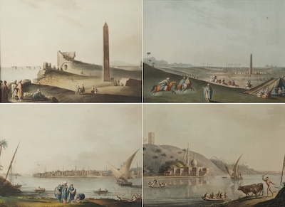 Four Color Lithographs of Egypt