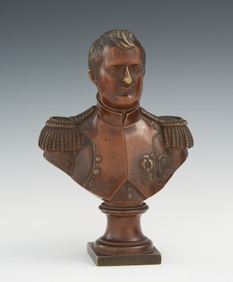 A Small Bronze Bust of Napoleon 133efb