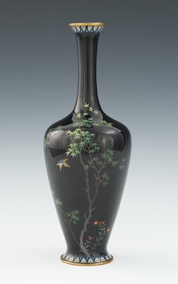 A Petite Cloisonne Vase Meiji Period