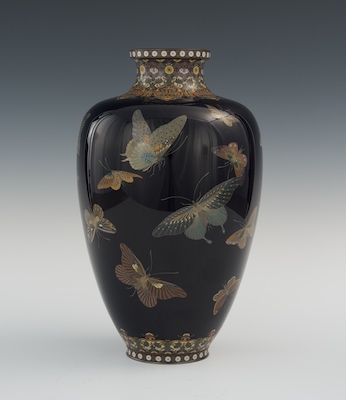 A Large Cloisonne Butterfly Vase 133f18