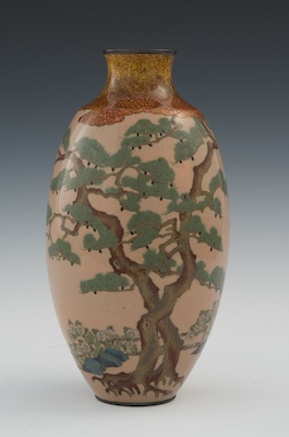 A Fine Cloisonne Vase with Entwined 133f2a
