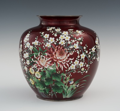 A Cloisonne Ginbari Vase With 133f2b