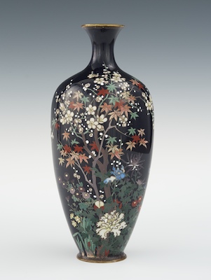 A Cloisonne Study Vase Meiji Period