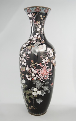 A Monumental Cloisonne Floor Vase Meiji