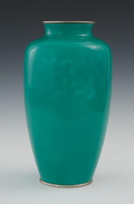 A Green Enamel Vase 20th Century 133f3e