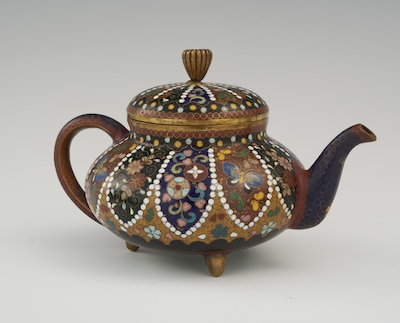 A Cloisonne Goldstone Teapot 133f52