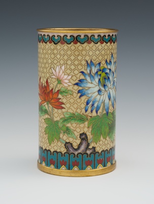 A Cloisonne Brush Pot 20th Century