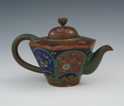 A Petite Covered Cloisonne Ewer
