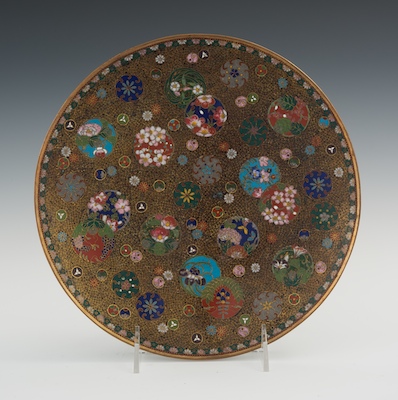 A Cloisonne Plate in Archaic Style