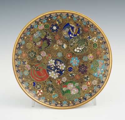 A Fine Japanese Cloisonne Plate 133f6f