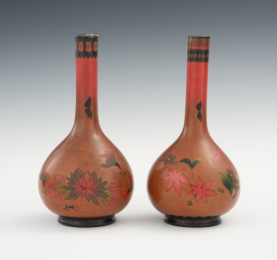 A Pair of Totai Bottle Vases Bottle