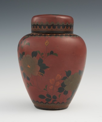 A Totai Tea Caddy Urn shaped and