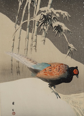 Ohara Koson (Japanese 1877-1945) Pheasant