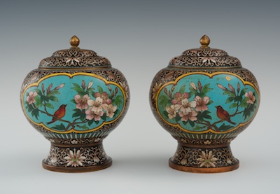 A Pair of Chinese Covered Cloisonne 133fcb