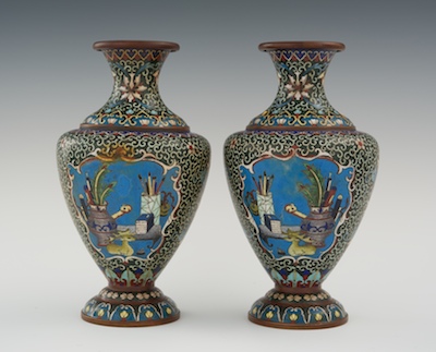 A Pair of Chinese Cloisonne Vases 133fc8