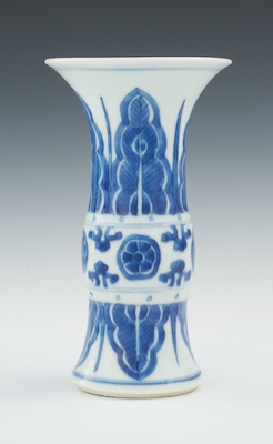 A Kangxi Porcelain Gu Form Vase 133fe9