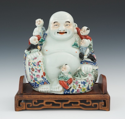 A Famile Rose Porcelain Happy Buddha 133ff2