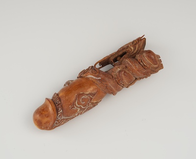 A Carved Ivory Phallus With Dragon 134019