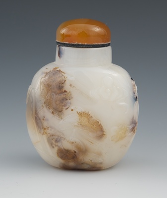 A Carved Shadow Agate Snuff Bottle 134026