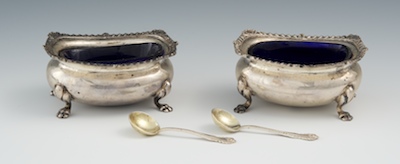 A Pair of Sterling Silver Individual