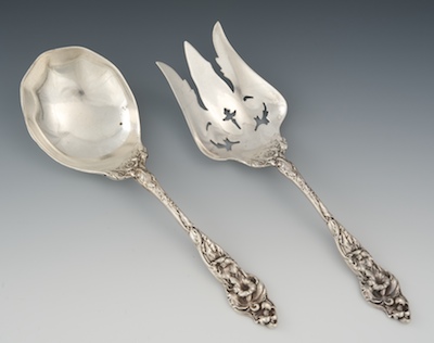 An Art Nouveau Sterling Silver Serving