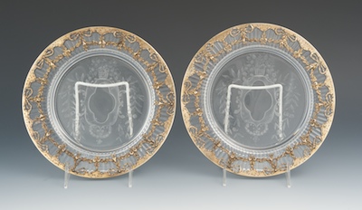 A Pair of Silver Mounted Etched 134058