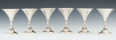 A Set of Six Sterling Silver Danish 13405a